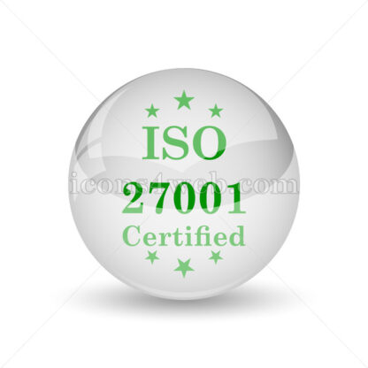 ISO 27001 glossy icon. ISO 27001 glossy button - Website icons