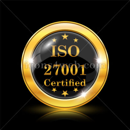 ISO 27001 golden icon. - Website icons