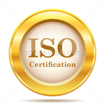 ISO certification golden button - Website icons