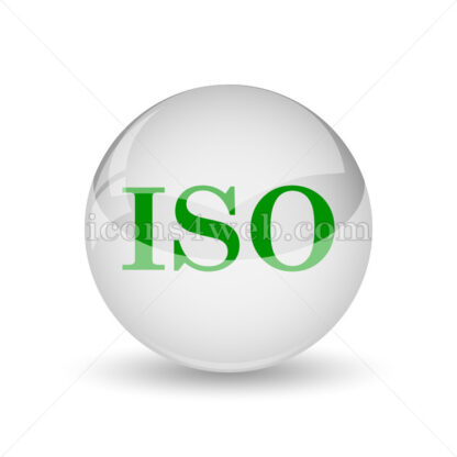 ISO glossy icon. ISO glossy button - Website icons