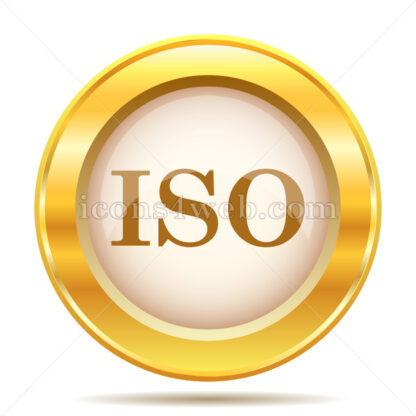 ISO golden button - Website icons