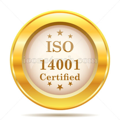 ISO14001 golden button - Website icons