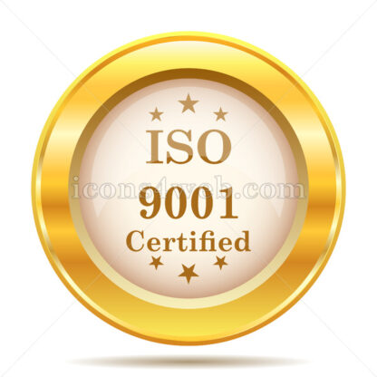 ISO9001 golden button - Website icons