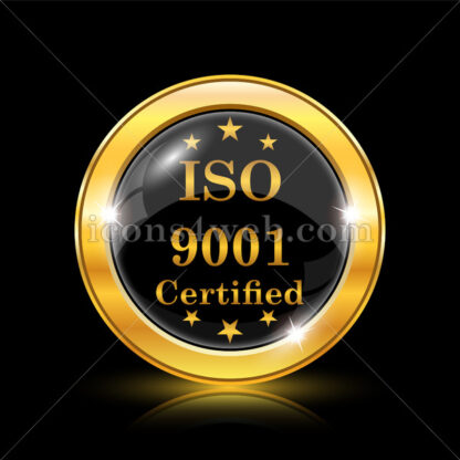ISO9001 golden icon. - Website icons