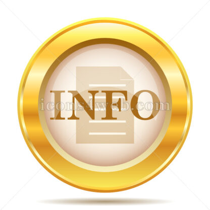 Info golden button - Website icons