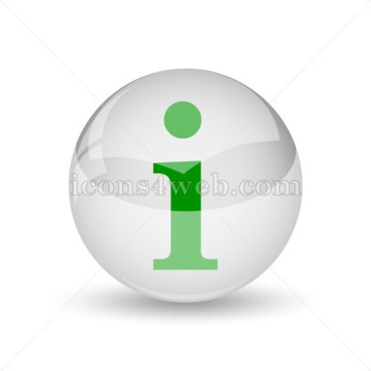 Information glossy icon. Information glossy button - Website icons