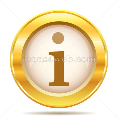 Information golden button - Website icons