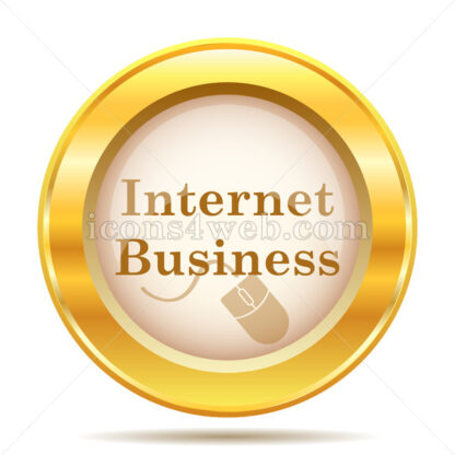 Internet business golden button - Website icons