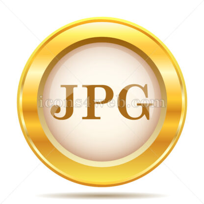 JPG golden button - Website icons