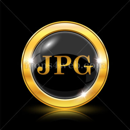 JPG golden icon. - Website icons