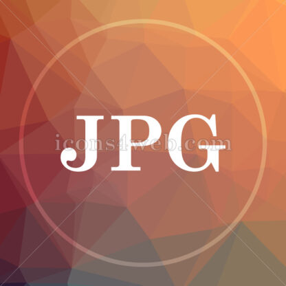 JPG low poly icon. Website low poly icon - Website icons