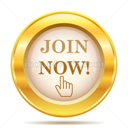 Join now golden button - Website icons
