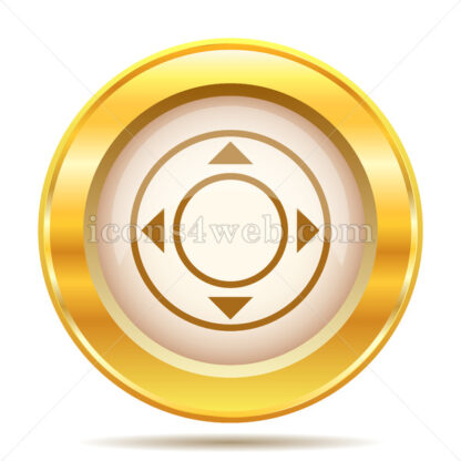 Joystick golden button - Website icons