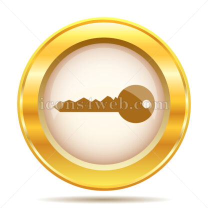 Key golden button - Website icons