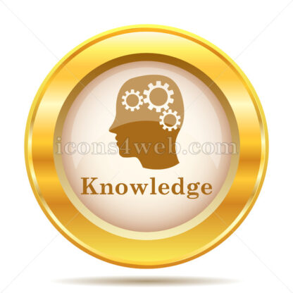 Knowledge golden button - Website icons