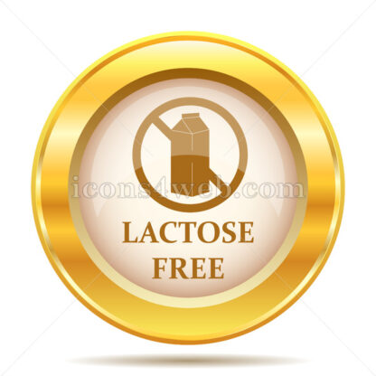 Lactose free golden button - Website icons