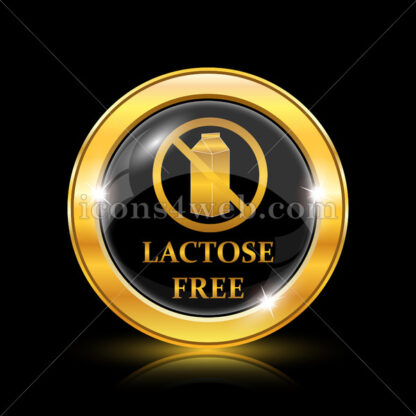 Lactose free golden icon. - Website icons