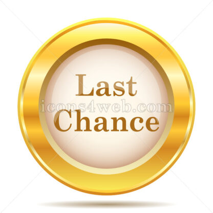 Last chance golden button - Website icons