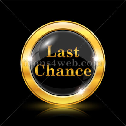 Last chance golden icon. - Website icons