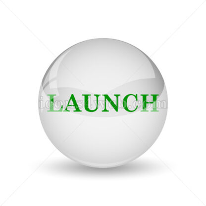 Launch glossy icon. Launch glossy button - Website icons