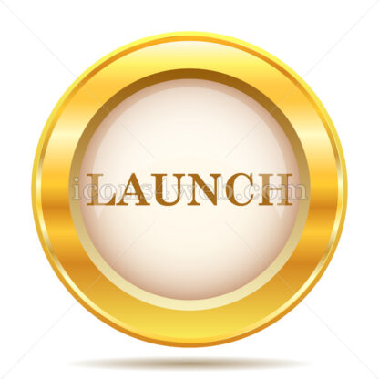 Launch golden button - Website icons