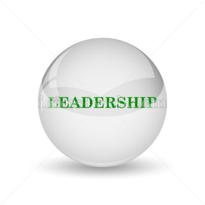 Leadership glossy icon. Leadership glossy button - Website icons