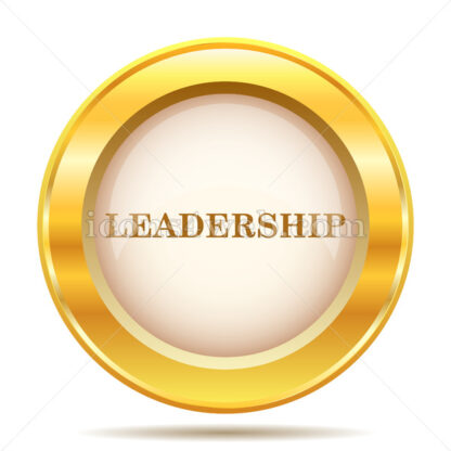 Leadership golden button - Website icons