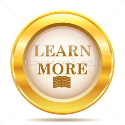 Learn more golden button - Website icons