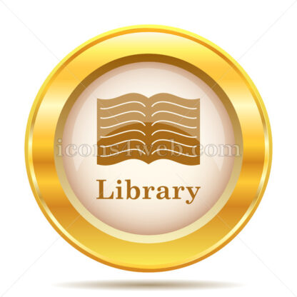 Library golden button - Website icons