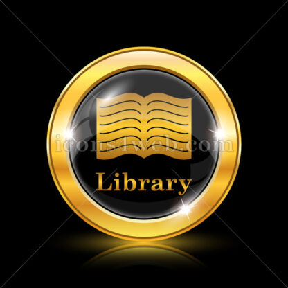 Library golden icon. - Website icons