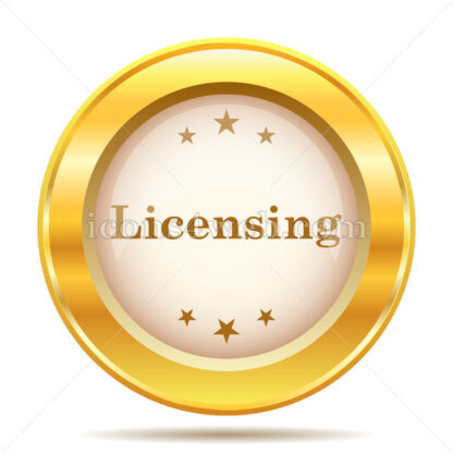 Licensing golden button - Website icons