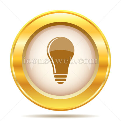 Light bulb – idea golden button - Website icons