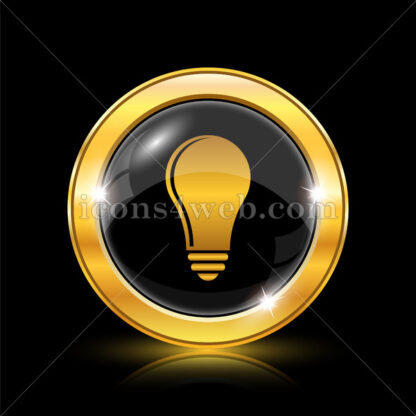 Light bulb – idea golden icon. - Website icons