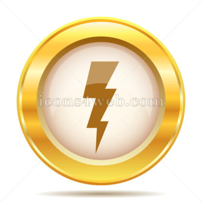 Lightning golden button - Website icons