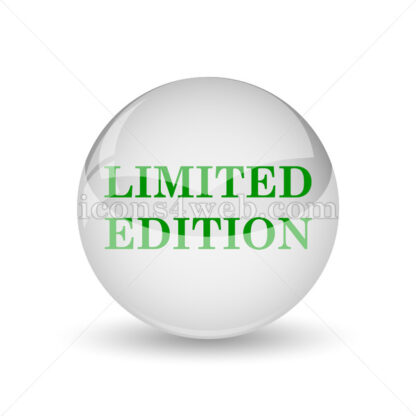 Limited edition glossy icon. Limited edition glossy button - Website icons
