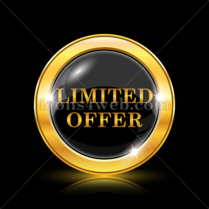 Limited offer golden icon. - Website icons