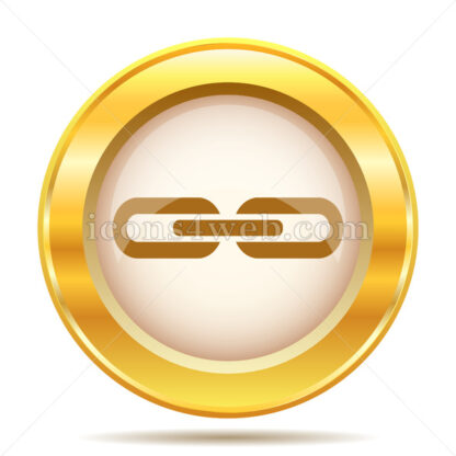Link golden button - Website icons
