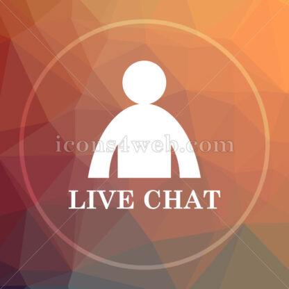 Live chat low poly icon. Website low poly icon - Website icons