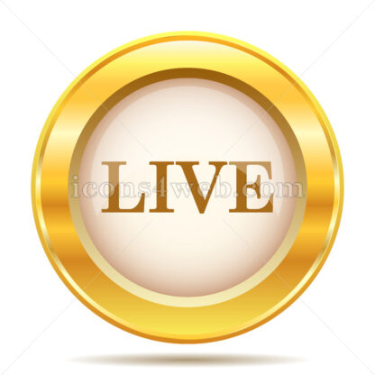 Live golden button - Website icons