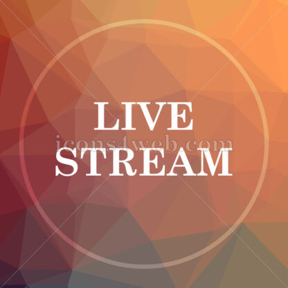 Live stream low poly icon. Website low poly icon - Website icons