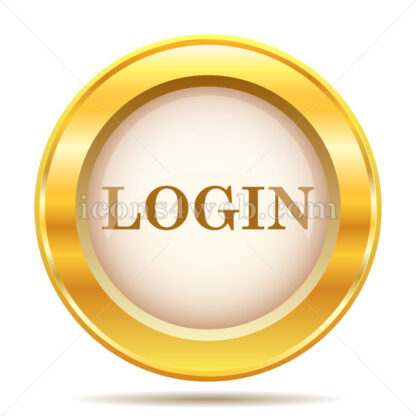 Login golden button - Website icons