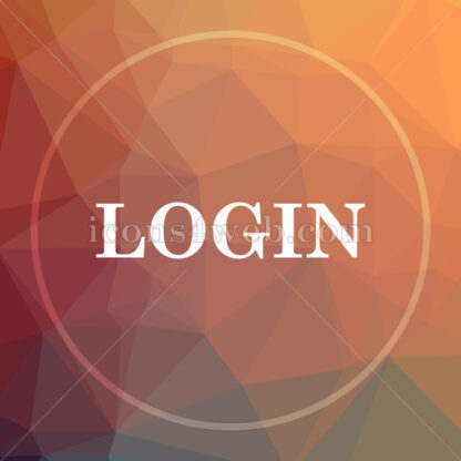Login low poly icon. Website low poly icon - Website icons