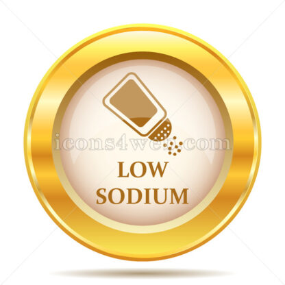 Low sodium golden button - Website icons
