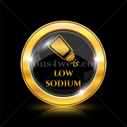 Low sodium golden icon. - Website icons