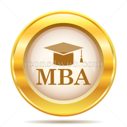 MBA golden button - Website icons