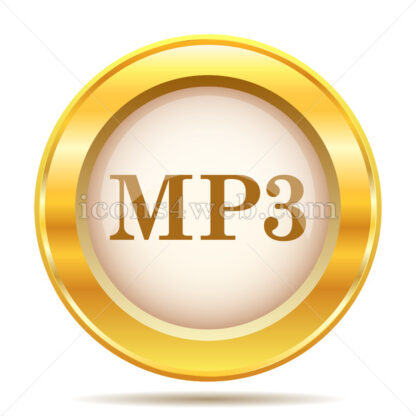 MP3 golden button - Website icons