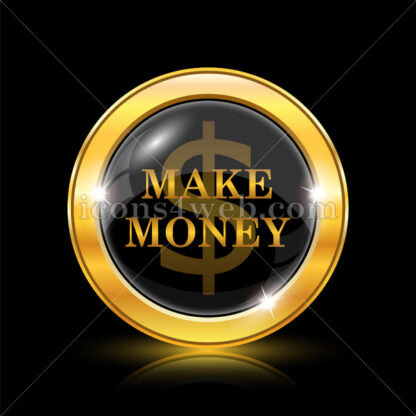 Make money golden icon. - Website icons