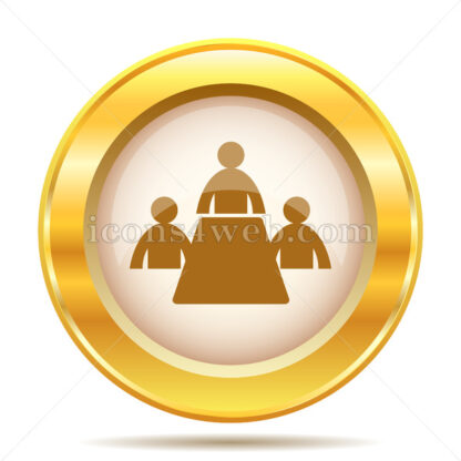 Meeting room golden button - Website icons