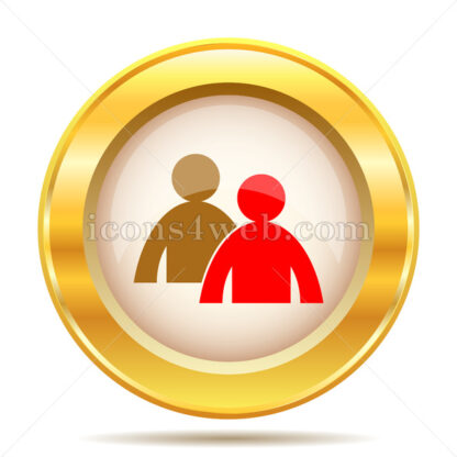 Mentoring golden button - Website icons
