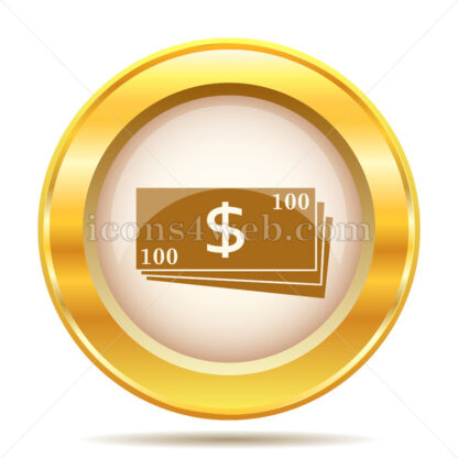 Money golden button - Website icons